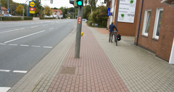 Stahlrohre im Weg – Danke! B6 Ortsdurchfahrt Syke