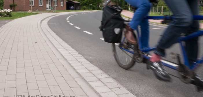 Schutzstreifen in der L 776 in Bassum