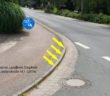 Ende Radweg am Bordstein