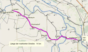 Lageplan L 203 Lunsen bis Hutbergen