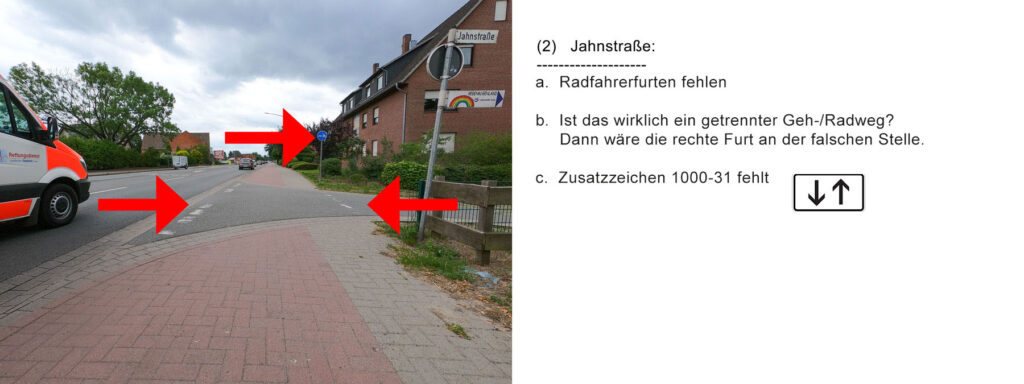 2) Jahnstraße: