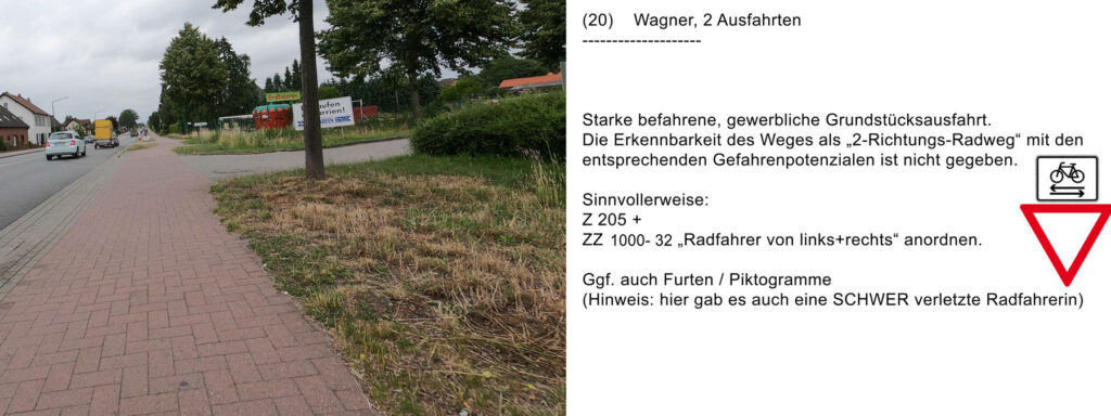 20) Wagner Wohnen, Parkplatz-Ausfahrten: