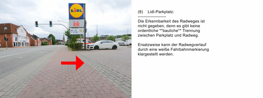 8) Lidl-Parkplatz / Hachepark: