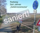 Radweg saniert: K 102 Borwede-Heiligenloh wieder befahrbar