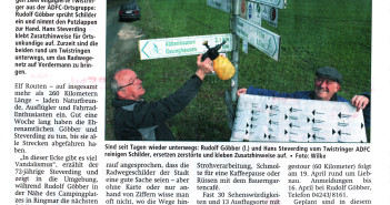 „Viel Vandalismus“ — Schilderpaten unterwegs Radwegepaten beklagen Vandalismus